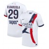 Herren Fußballbekleidung Paris Saint-Germain Bradley Barcola #29 Auswärtstrikot 2025-26 Kurzarm